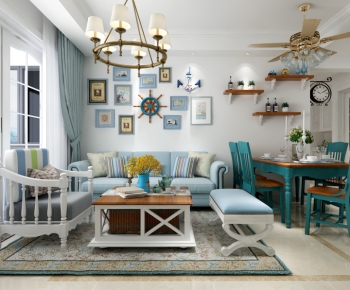 Mediterranean Style A Living Room-ID:149641669