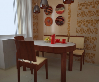 Modern Dining Table And Chairs-ID:556215569