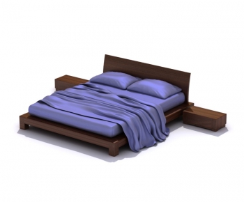 Modern Double Bed-ID:902961246