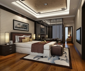 New Chinese Style Bedroom-ID:824584569