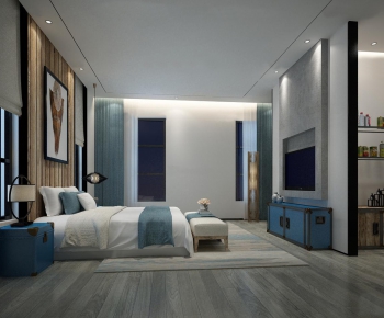 New Chinese Style Bedroom-ID:935705446