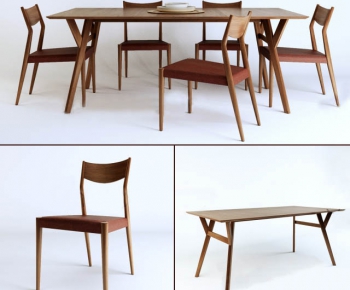 Modern Nordic Style Dining Table And Chairs-ID:775488529