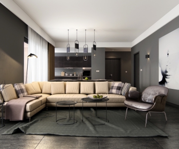 Modern A Living Room-ID:422952581