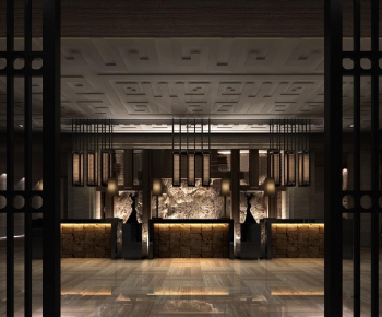 New Chinese Style Lobby Hall-ID:211490955