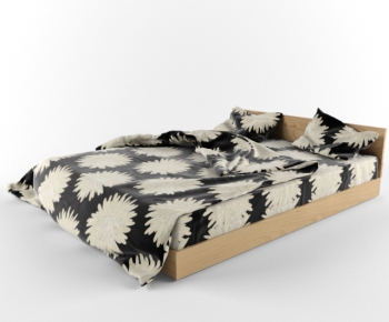 Modern Double Bed-ID:595904735