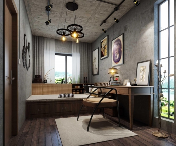 Industrial Style Study Space-ID:129816728