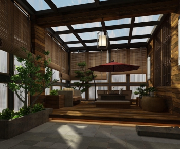 New Chinese Style Balcony-ID:298666831