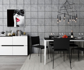 Modern Dining Table And Chairs-ID:843827526