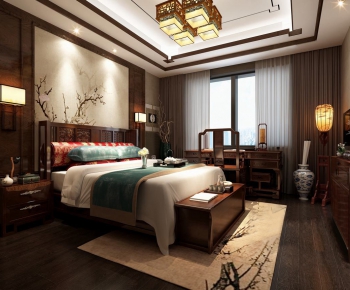 Chinese Style Bedroom-ID:736615767