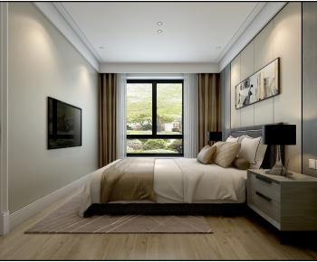 Simple European Style Bedroom-ID:142286453