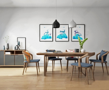 Nordic Style Dining Table And Chairs-ID:390713941