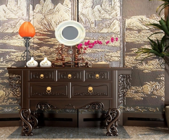 Chinese Style Side Cabinet/Entrance Cabinet-ID:139997926