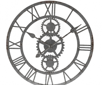 Industrial Style Wall Clock-ID:805493332
