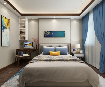 New Chinese Style Bedroom-ID:812929529