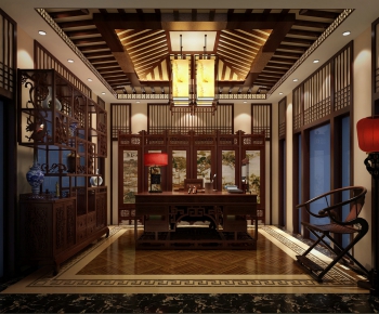 Chinese Style New Chinese Style Study Space-ID:324169385