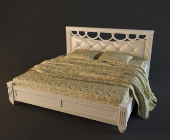 Simple European Style Double Bed-ID:993156865