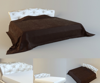 Modern Double Bed-ID:607917247