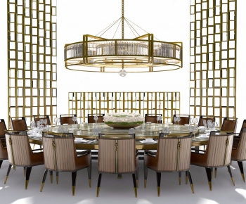 New Chinese Style Dining Table And Chairs-ID:434270891
