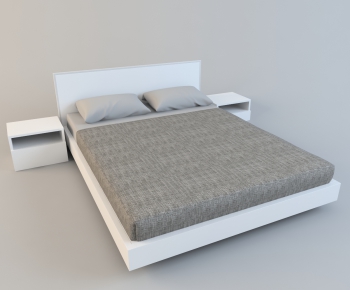 Modern Double Bed-ID:405856348
