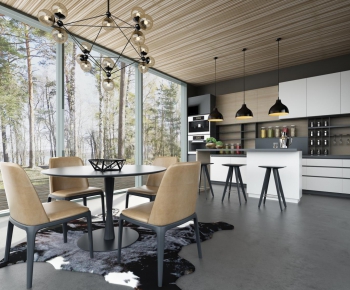 Modern Nordic Style Dining Room-ID:118147658