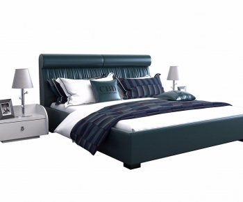 Modern Double Bed-ID:636383624