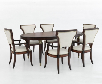 American Style Dining Table And Chairs-ID:594769778