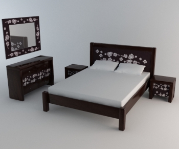 Modern Double Bed-ID:728500966