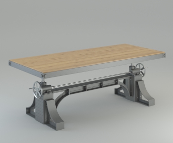 Industrial Style Dining Table-ID:744958922