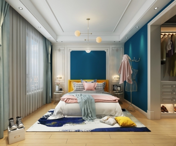 Simple European Style Bedroom-ID:763045215