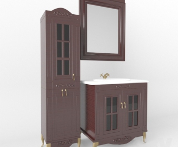 Modern Bathroom Cabinet-ID:122984377