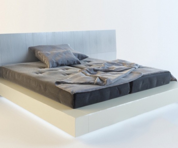 Modern Double Bed-ID:803360145