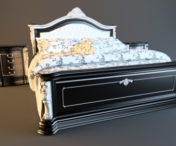 New Classical Style Double Bed-ID:619011112