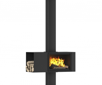 Modern Industrial Style Fireplace-ID:317872732