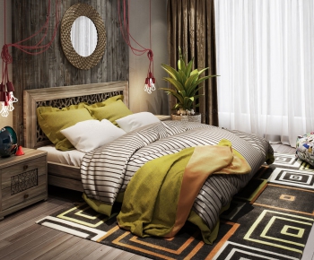 Southeast Asian Style Bedroom-ID:472290434