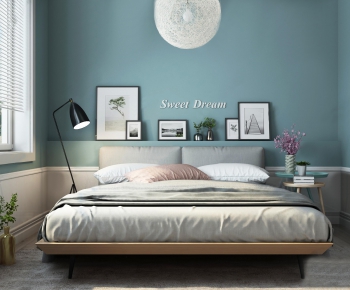 Nordic Style Double Bed-ID:201806657