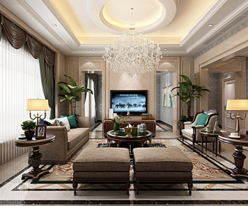 American Style A Living Room-ID:489607572