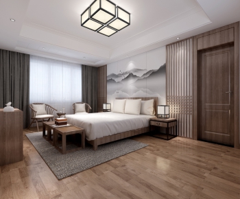 New Chinese Style Bedroom-ID:835396371