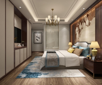 New Chinese Style Bedroom-ID:527156597