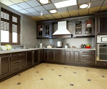 欧式厨房3D模型