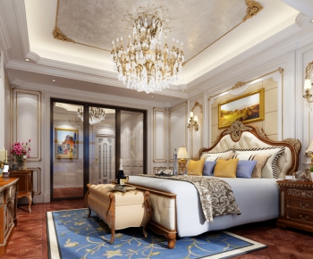 American Style Classical Style Bedroom-ID:974243586