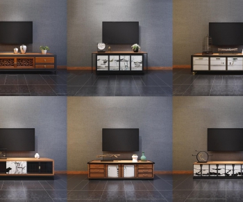 New Chinese Style TV Cabinet-ID:505742185
