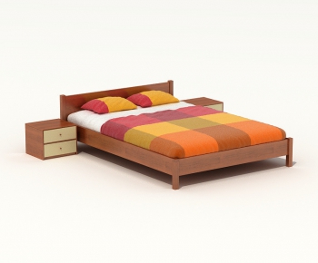 Modern Double Bed-ID:612791747