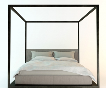 Modern Double Bed-ID:518828335