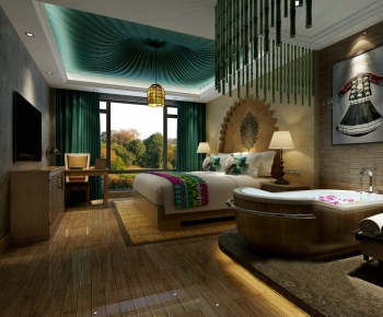Southeast Asian Style Guest Room-ID:866902197
