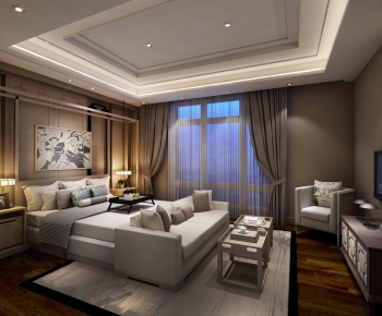 New Chinese Style Bedroom-ID:854984633