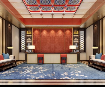 New Chinese Style Lobby Hall-ID:911166629