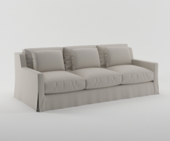 American Style Three-seat Sofa-ID:408369979