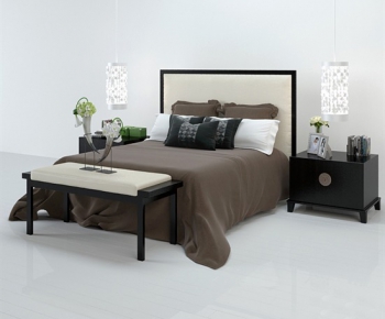 New Chinese Style Double Bed-ID:248818753