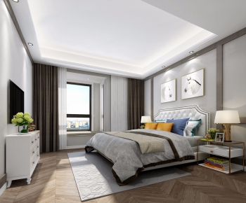 Simple European Style Bedroom-ID:936953534