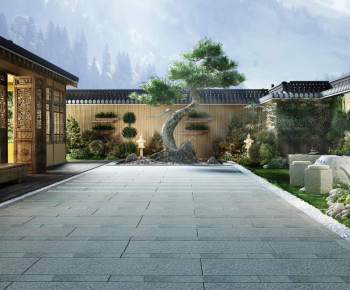 New Chinese Style Courtyard/landscape-ID:524540147